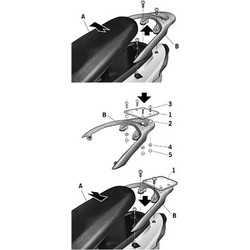 Shad Σχάρα Μηχανής για Sym HD 125 Evo '08-'13
