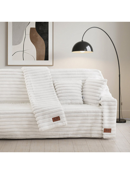 Beauty Home Σετ Ριχτάρια 3τμχ Stripe Art 8728 Λευκό
