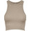 Only Γυναικείο Καλοκαιρινό Crop Top Ριπ Μπεζ 15265304