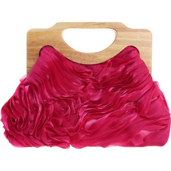 Bag to Bag Γυναικείο Τσαντάκι Χειρός Υφασμάτινο Φούξια MD2562