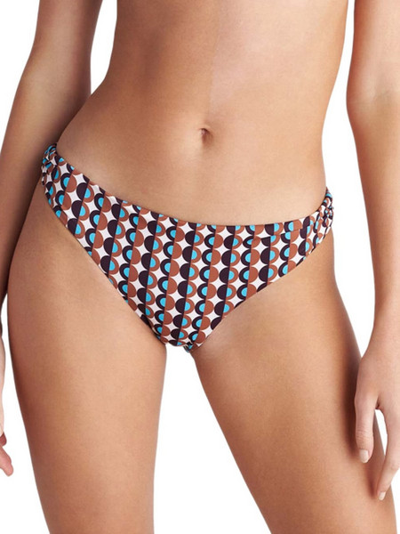 BLU4U Polca Borders Bikini Slip Καφέ Εκρού 26365467-47