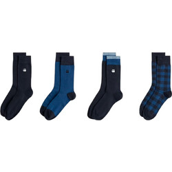 G-Star Raw Ανδρικές Κάλτσες Ψηλές με Σχέδια Navy Μπλε Μπλε 4Pack GSM-SK-GFT-001-GSM166