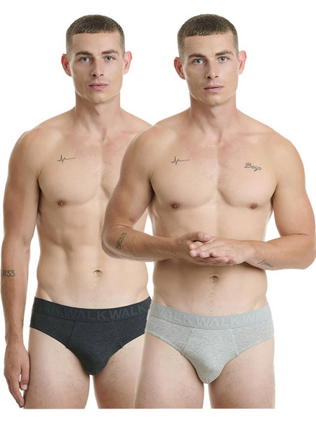 Walk Ανδρικά Σλιπ Βαμβακερά 2Pack W1769-1-0914