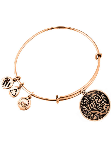 Alex and Ani Γυναικείο Βραχιόλι Βέργα Μαμά Xρυσό A14EB22RG