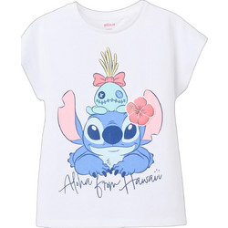 Zippy Lilo & Stitch Παιδικό T-Shirt Κοντομάνικο Λευκό Γαλάζιο 31078152041