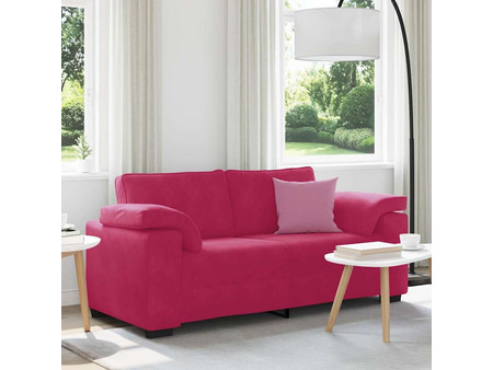 vidaXL Διθέσιος Καναπές Βελούδινος Κόκκινος 180x81x84cm 4105271