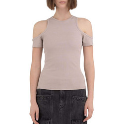 Replay Γυναικείο Καλοκαιρινό Top Μπεζ W3094.000.23587