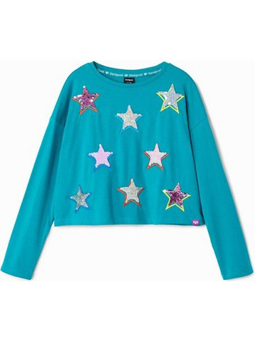Desigual Παιδικό T-Shirt Μακρυμάνικο Βεραμάν 24WGTK03
