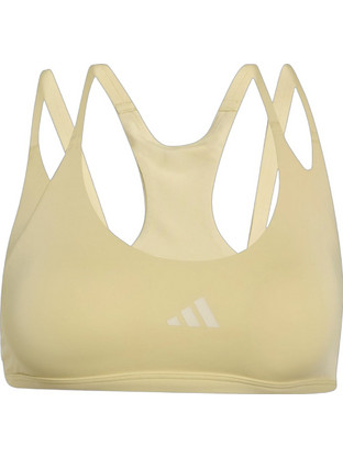 Adidas Optime Workout Αθλητικό Μπουστάκι με Μέτρια Στήριξη & Αφαιρούμενη Ενίσχυση Κίτρινο KS6039