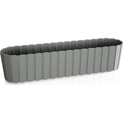 Prosperplast Boardee Case Γλάστρα Οβάλ Πλαστική Γκρι 58.7x14.4x13cm DDEC600-405U