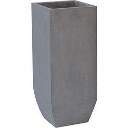 Woodwell Γλάστρα Τετράγωνη Τσιμεντένια Ανθρακί 25x25x60cm Ε6300,A