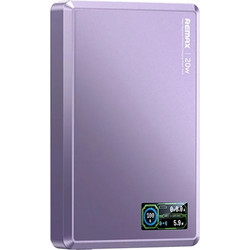 Remax FP-37 Aurora Wireless Power Bank 10000mAh 20W με Θύρα USB-C Quick Charge 3.0 & Power Delivery Purple