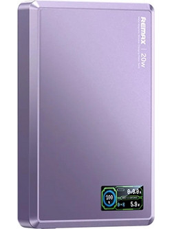 Remax FP-37 Aurora Wireless Power Bank 10000mAh 20W με Θύρα USB-C Quick Charge 3.0 & Power Delivery Purple