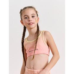 BodyTalk Παιδικό Crop Top Αμάνικο Σομόν 1251-707124-00378