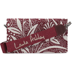 Laura Ashley Γυναικείο Τσαντάκι Χιαστί Υφασμάτινο Μπορντό με Ιμάντα CRESTONFLWRLT