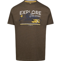 Trespass Thelon Ανδρικό Αθλητικό T-Shirt Καφέ MATOTSTR0117-MRD