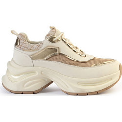 Versace 19V69 Γυναικεία Sneakers Chunky Μπεζ Χρυσά IS-25W001-1B