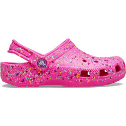 Crocs Classic Splatter Paint Παιδικά Παπούτσια Θαλάσσης για Κορίτσι Φούξια 210349-6TX