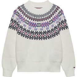 Tommy Hilfiger Παιδικό Πουλόβερ Μακρυμάνικο Μπεζ Μωβ KG0KG08846-YA8