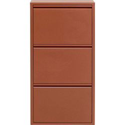 Kare Design Παπουτσοθήκη Μεταλλική Caruso 3 Καφέ M50xΠ15xΥ104cm KA-71077