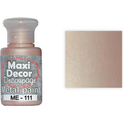 Maxi Decor Metal 111 Pink Pastel Ακρυλικό Χρώμα Ζωγραφικής 60ml