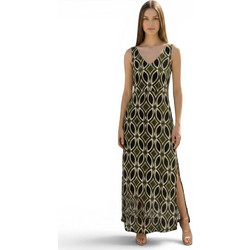 Benissimo Maxi Καλοκαιρινό Βραδινό Φόρεμα Χακί 262092027