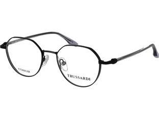 Trussardi TSM1045T 09A Ανδρικός Σκελετός Γυαλιών Οράσεως Μεταλλικός Μαύρος