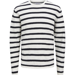 Jack & Jones Ανδρικό Πουλόβερ Λευκό Μαύρο 12269631