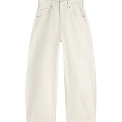 Scotch & Soda Ψηλόμεσο Γυναικείο Τζιν Παντελόνι Relaxed Εφαρμογή Εκρού ULM01503F