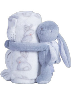 Nef-Nef Bunny Boo Κουβέρτα Αγκαλιάς Fleece 75x100 Γκρι