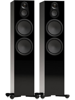 Monitor Audio Silver 500 8G Ζεύγος Ηχείων Hi-Fi Δαπέδου 250W 3 Δρόμων Gloss Black