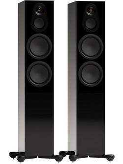 Monitor Audio Silver 300 8G Ζεύγος Ηχείων Hi-Fi Δαπέδου 200W 3 Δρόμων High Gloss Black