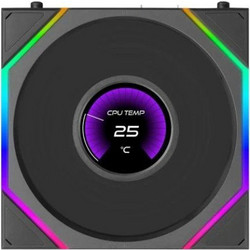 Lian Li Uni Fan TL LCD Flex Reverse Case Fan 120mm ARGB με Σύνδεση 3-Pin 4-Pin PWM Black