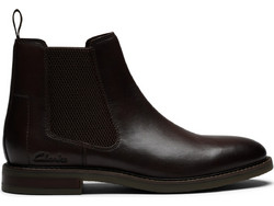 Clarks Jaxen Easy Ανδρικά Chelsea Μποτάκια Suede Καφέ 26327312