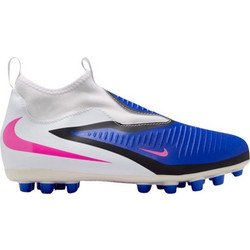 Nike Jr. Phantom 6 High Academy AG HQ2034-446 Παιδικά Ποδοσφαιρικά Παπούτσια με Τάπες και Καλτσάκι Μπλε Λευκά Ροζ