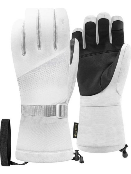 Racer Native 7 Αδιάβροχα Γυναικεία Γάντια Σκι & Snowboard με Μεμβράνη Gore-Tex Λευκά
