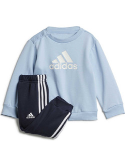 Adidas Βρεφικό Σετ Φόρμας Χειμωνιάτικο Γαλάζιο Μαύρο IY9957