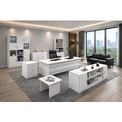 Stewe Home Σετ Επαγγελματικό Γραφείο Ξύλινο 140x60x73.8cm 409890