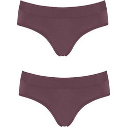 Sloggi Go Allround Γυναικεία Slip Μπορντό 2Pack 10207441-00QN