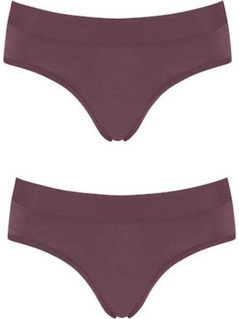 Sloggi Go Allround Γυναικεία Slip Μπορντό 2Pack 10207441-00QN