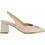 Fratelli Petridi Γόβες Slingback Δερμάτινες με Χοντρό Χαμηλό Τακούνι Μπεζ A8497