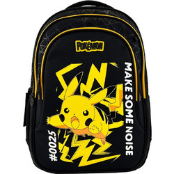 Graffiti Pokemon Σχολική Τσάντα Πλάτης Δημοτικού Μαύρη 263211