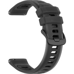 Techsuit W084 Λουράκι Σιλικόνης Black (Universal 22mm)