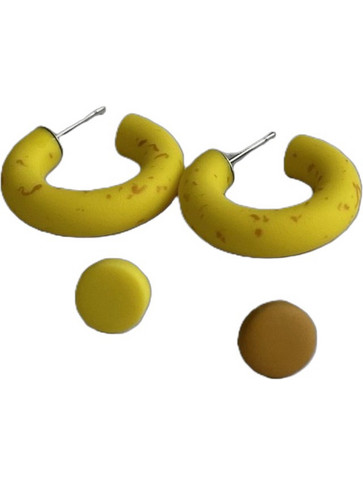 Moomoo Γυναικεία Σκουλαρίκια Κρεμαστά MOOMOO-MOYO-OLIVE-YELLOW