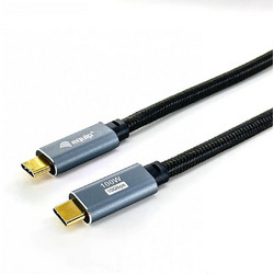 Equip 128357 Braided USB-C to USB-C 100W 2m Black