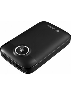 Sandberg SemiSolidState Power Bank 5000mAh 20W με Θύρα USB-A & 2 Θύρες USB-C Black