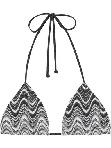 Mc2 Saint Barth Bikini Top Τριγωνάκι Ανθρακί LEH0001-08968L