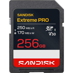 Sandisk Extreme Pro SDXC 256GB V30 UHS-I 250MB/s