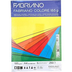 Fabriano Sadipal Χαρτόνι Α4 185gr/m² 250 Φύλλα Πολύχρωμο