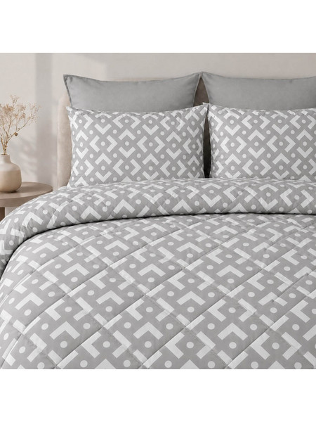 Astron Πάπλωμα Μονό 220x240 Chiara Grey 999950